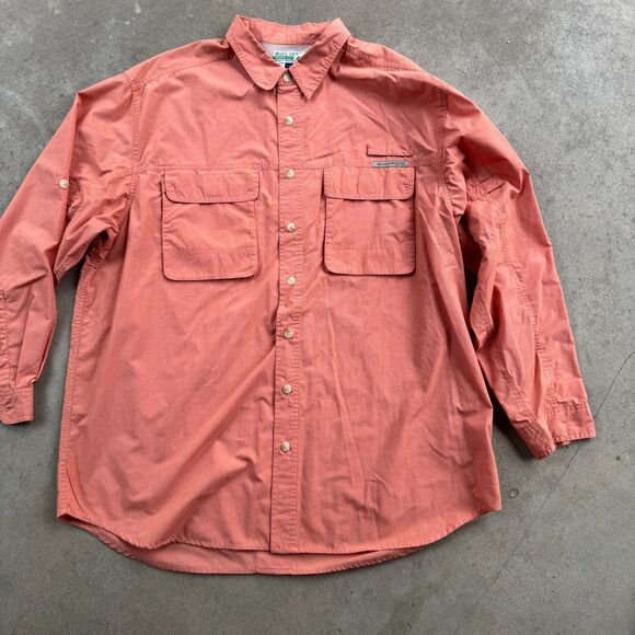 ExOfficio Buzz Off Shirt Mens XXL 2XL Tan/Orange Vented Roll Tab Sleeve Lot Of 2 - Picture 8 of 12